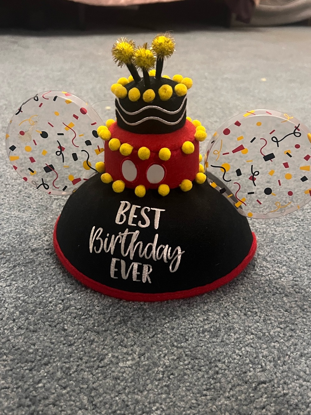 Disney Parks Mickey Mouse Birthday Ears Party Hat